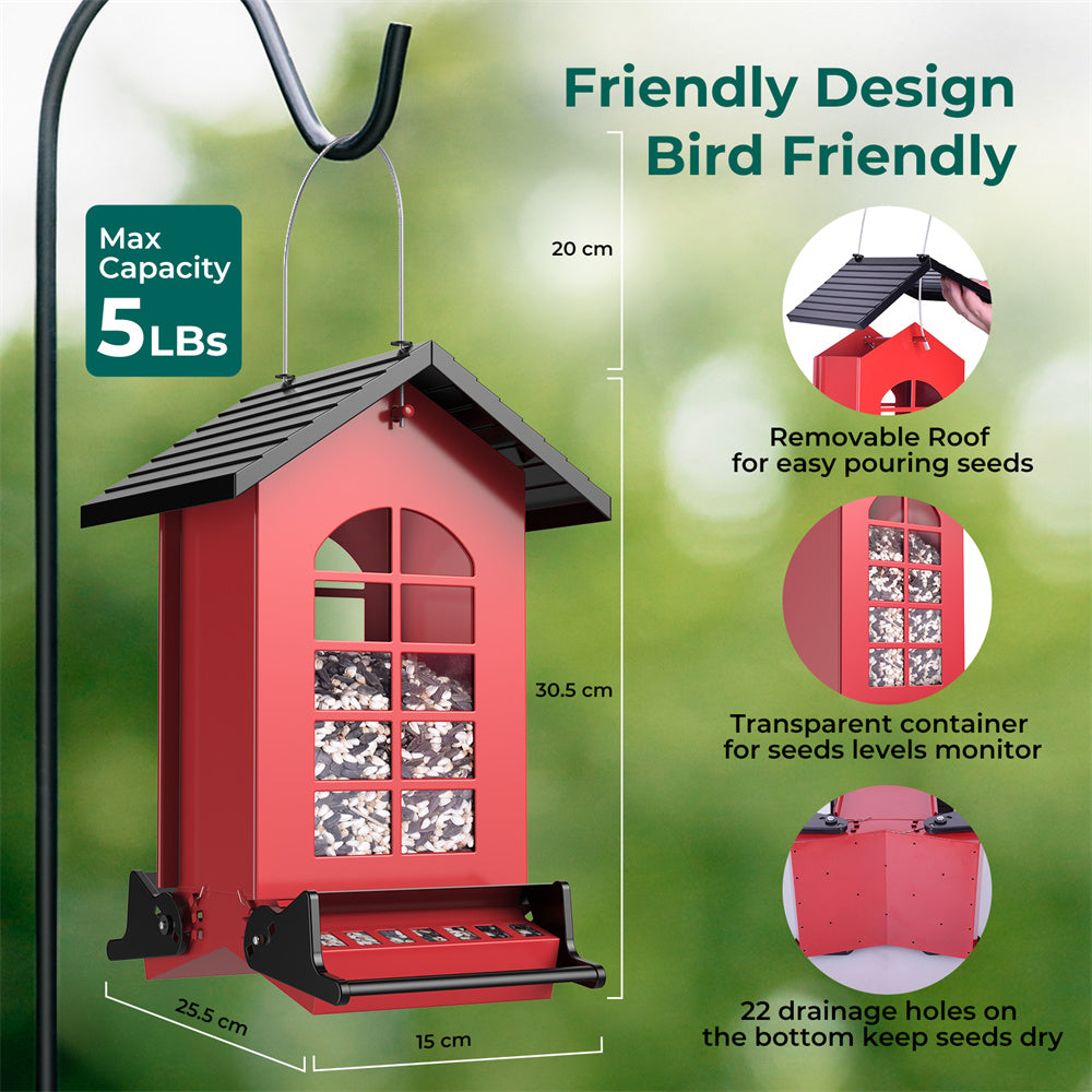 KOWOLL Squirrel Proof Bird Feeder ASIN: B0CSG2HZVS